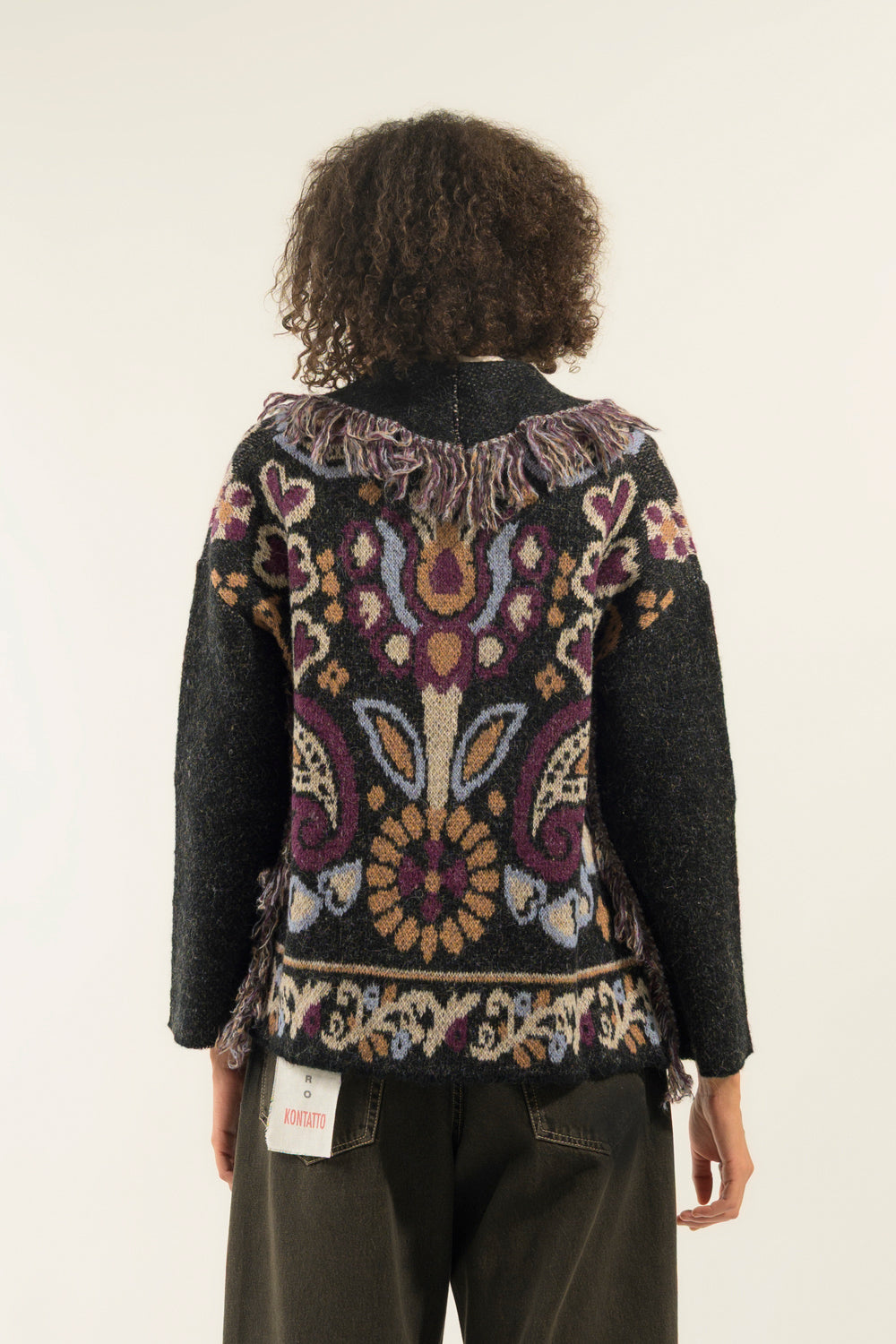 GIACCA FRANGE JACQUARD