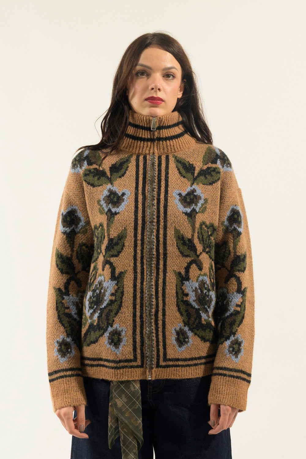 BOMBER JACQUARD FIORI