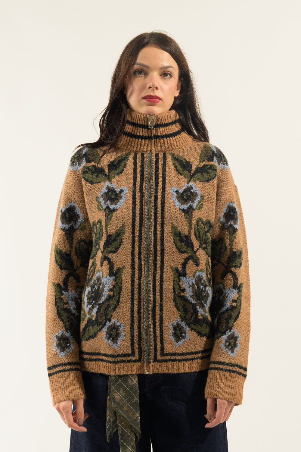 BOMBER JACQUARD FIORI