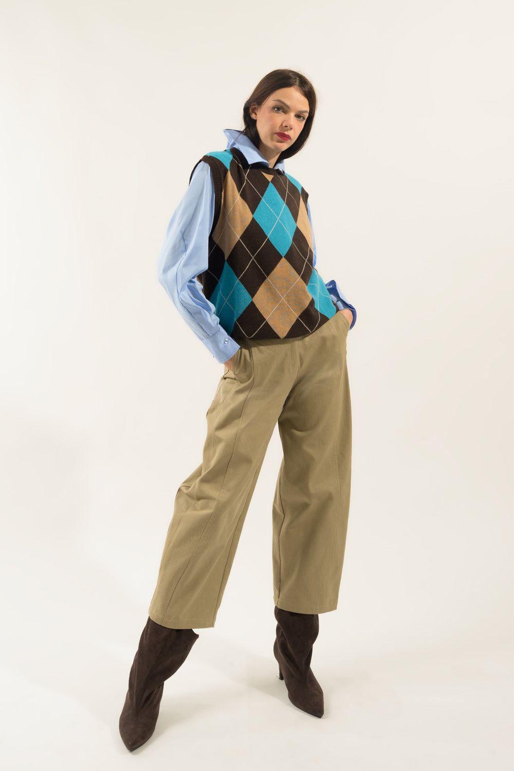 PANTALONE BARREL CROPPED