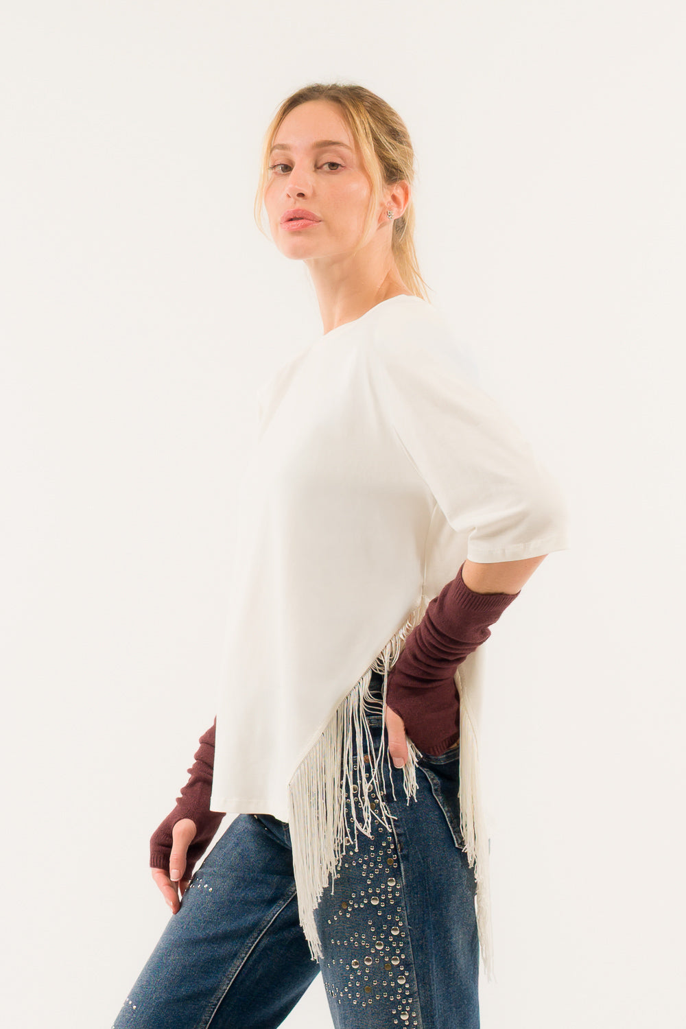 T-SHIRT FRANGE FIANCO