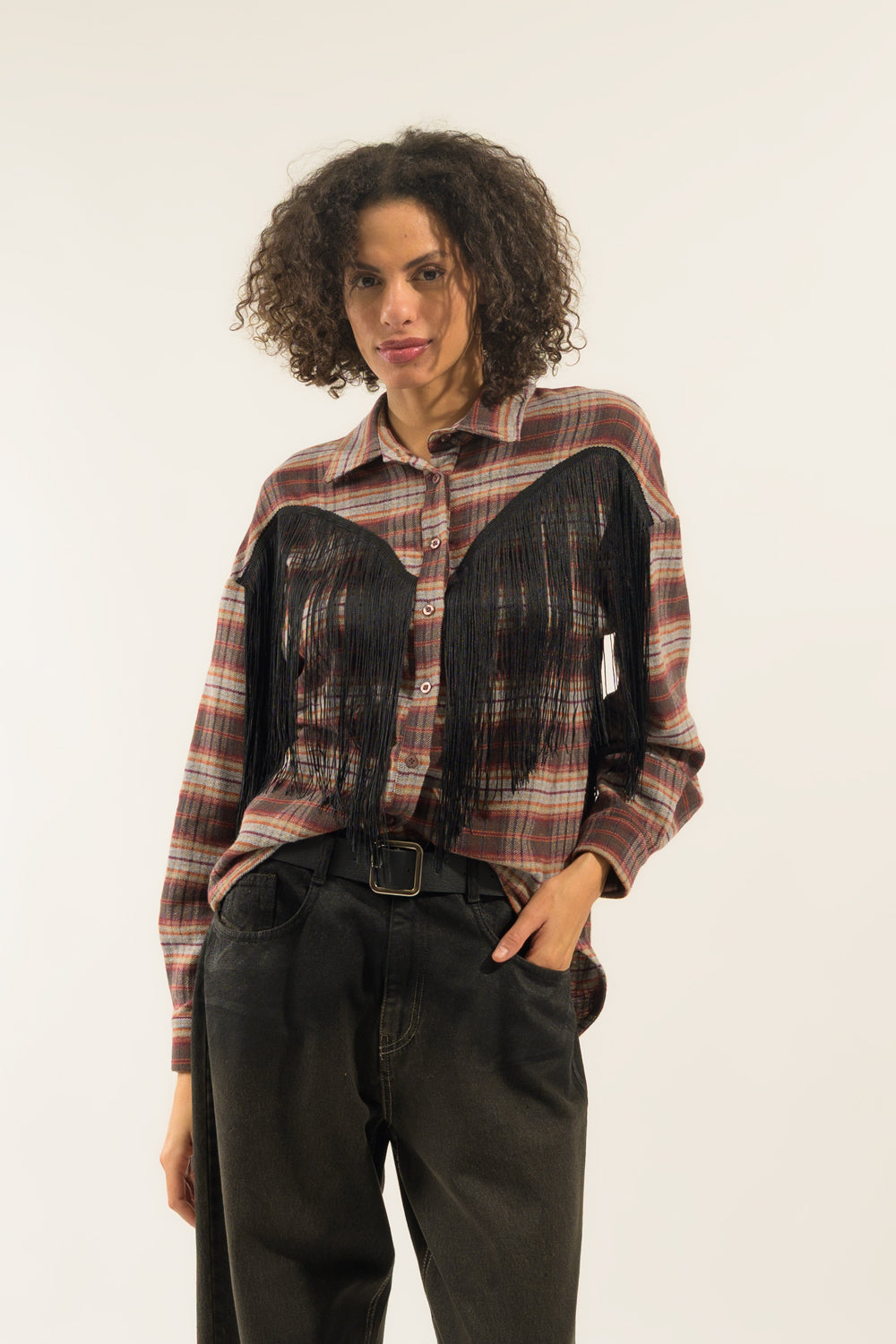 CAMICIA FRANGE CHECK
