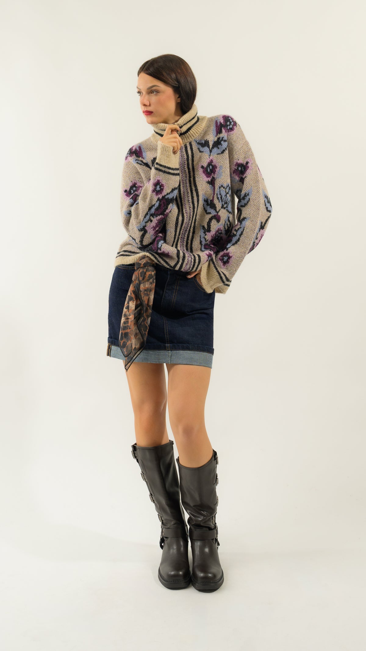BOMBER JACQUARD FIORI
