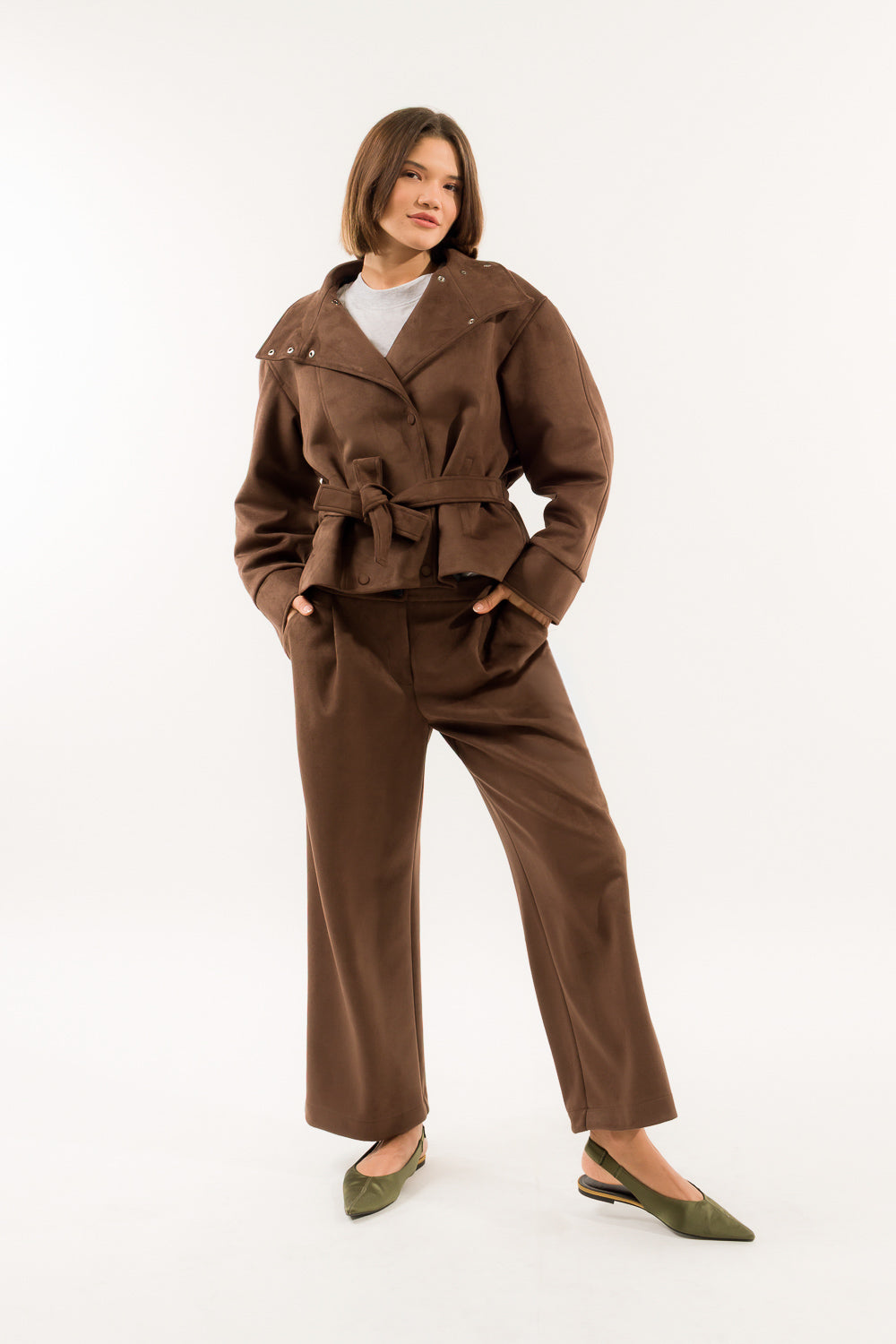 PANTALONE PINCES CROPPED