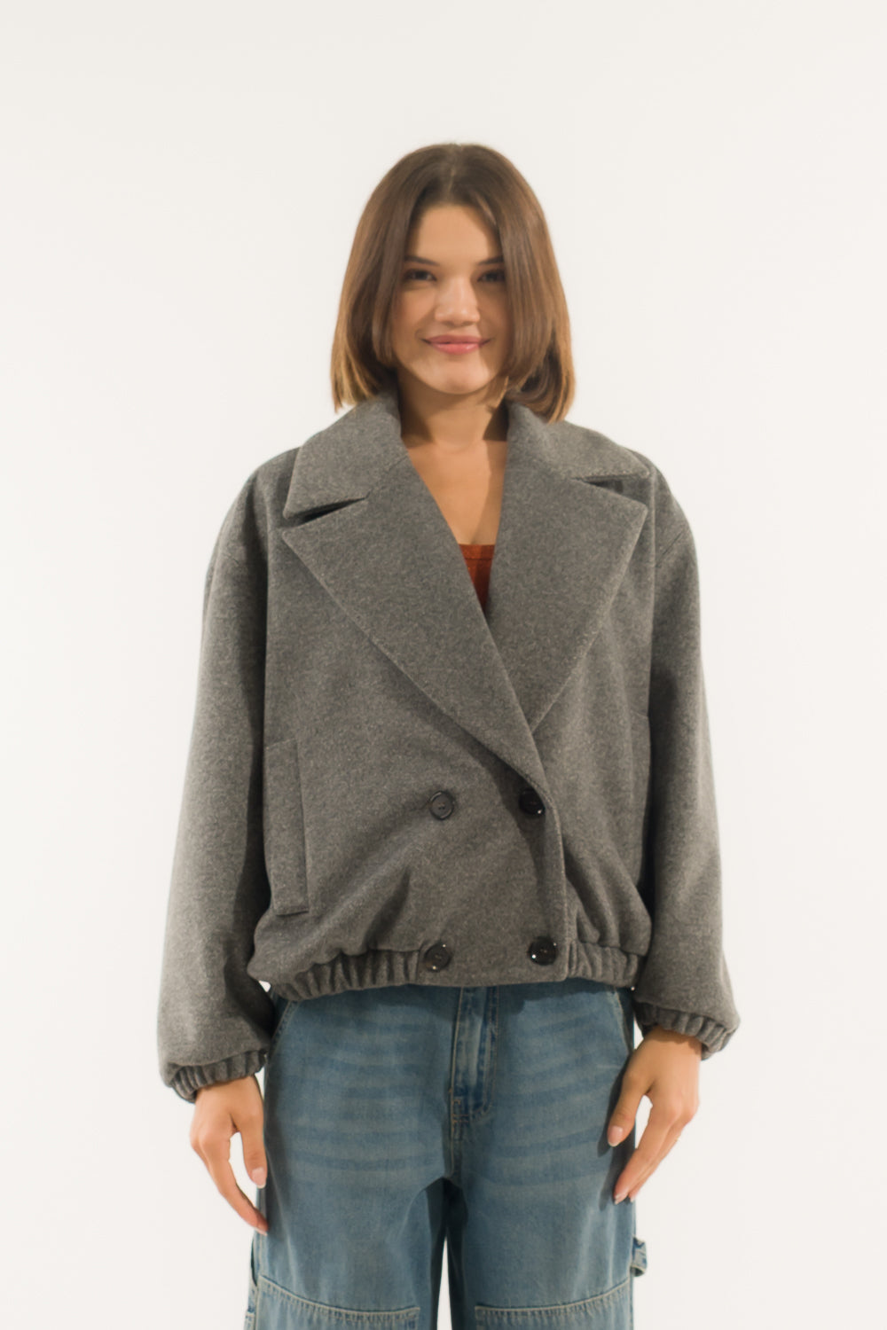 BOMBER COLLO REVER ELASTICO PANNO