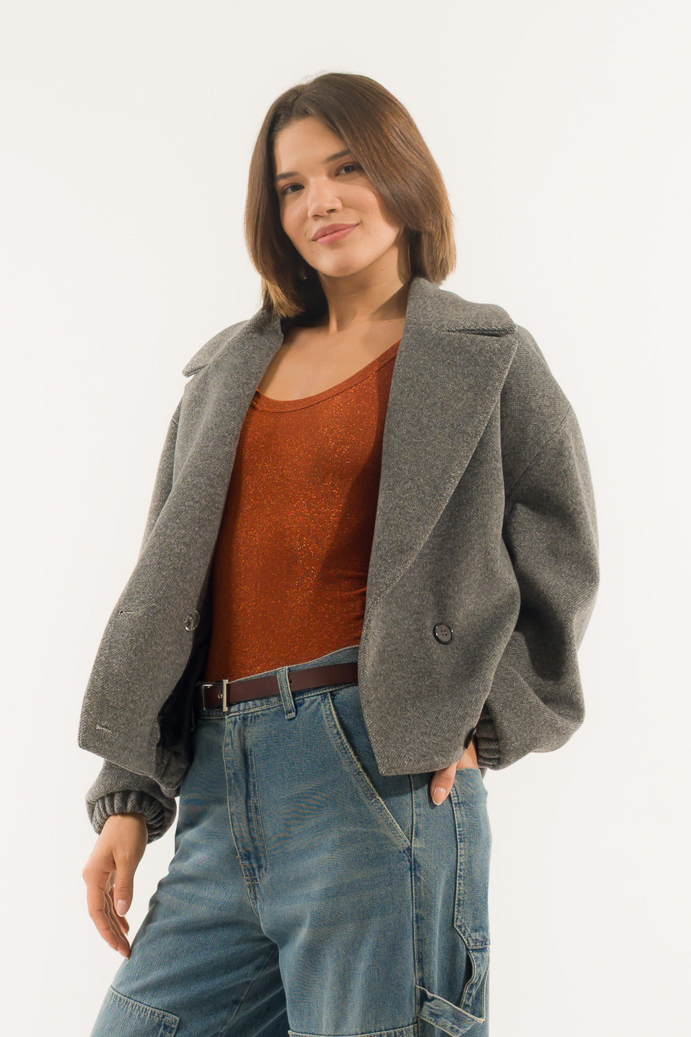 BOMBER COLLO REVER ELASTICO PANNO