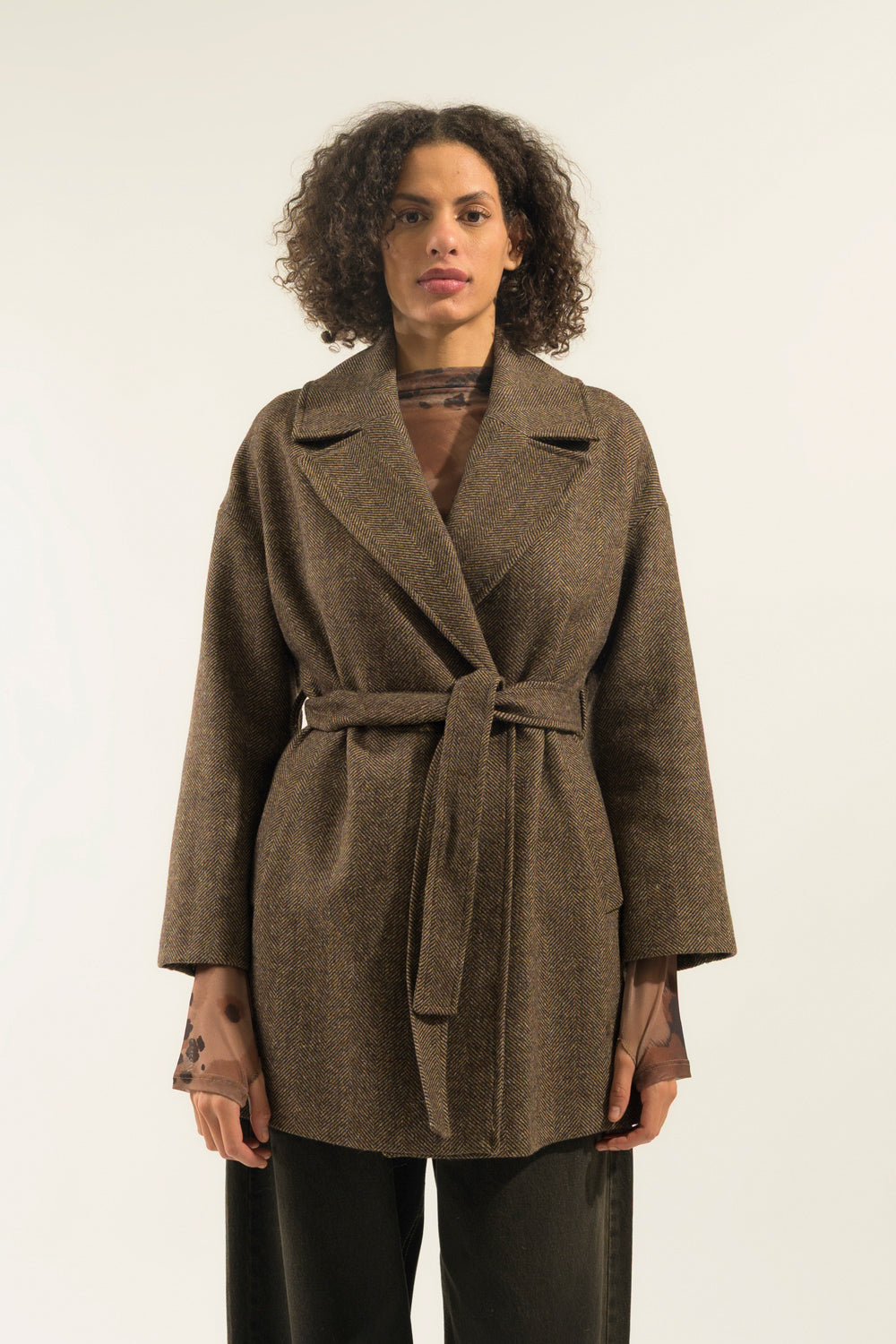 TRENCH SPINATO PANNO
