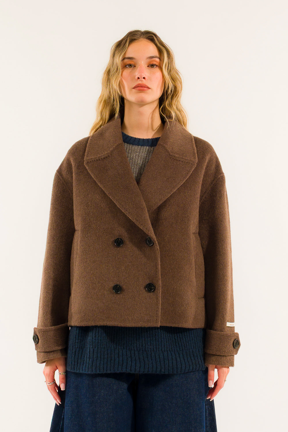 CAPPOTTO CORTO DOPPIO PETTO HAND MADE