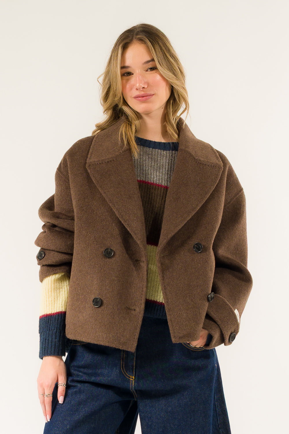 CAPPOTTO CORTO DOPPIO PETTO HAND MADE