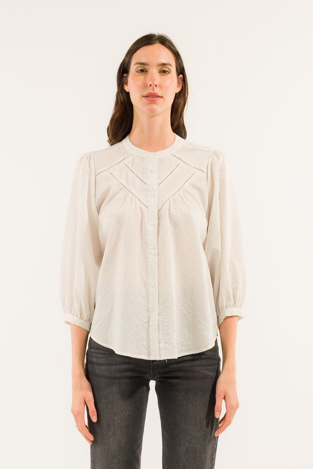 CAMICIA GESSATA INSERTI