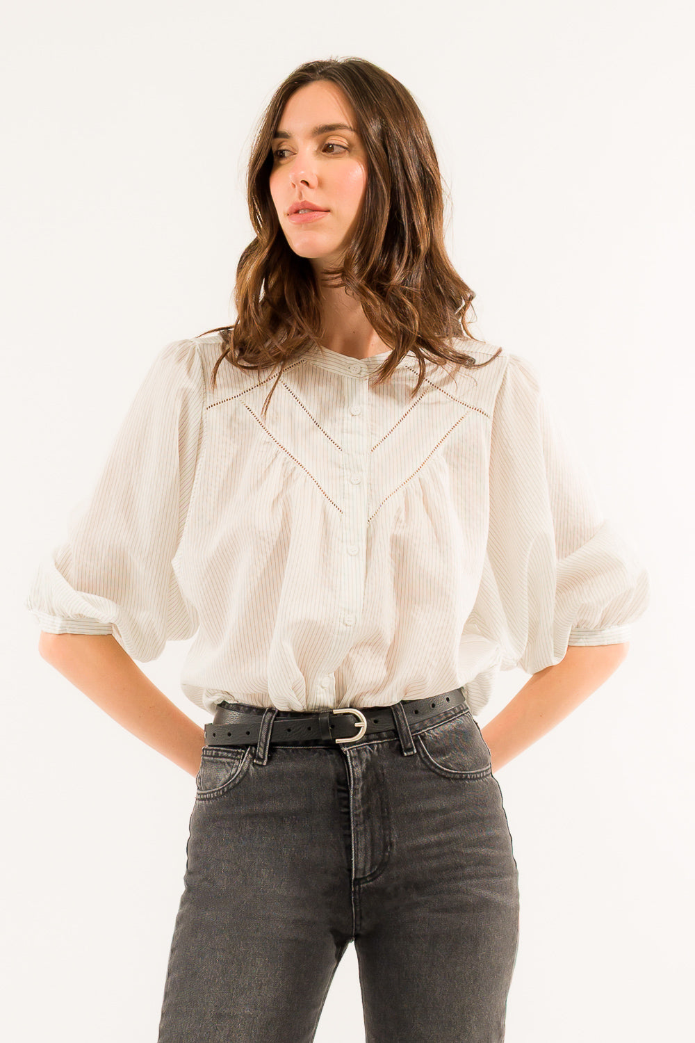 CAMICIA GESSATA INSERTI