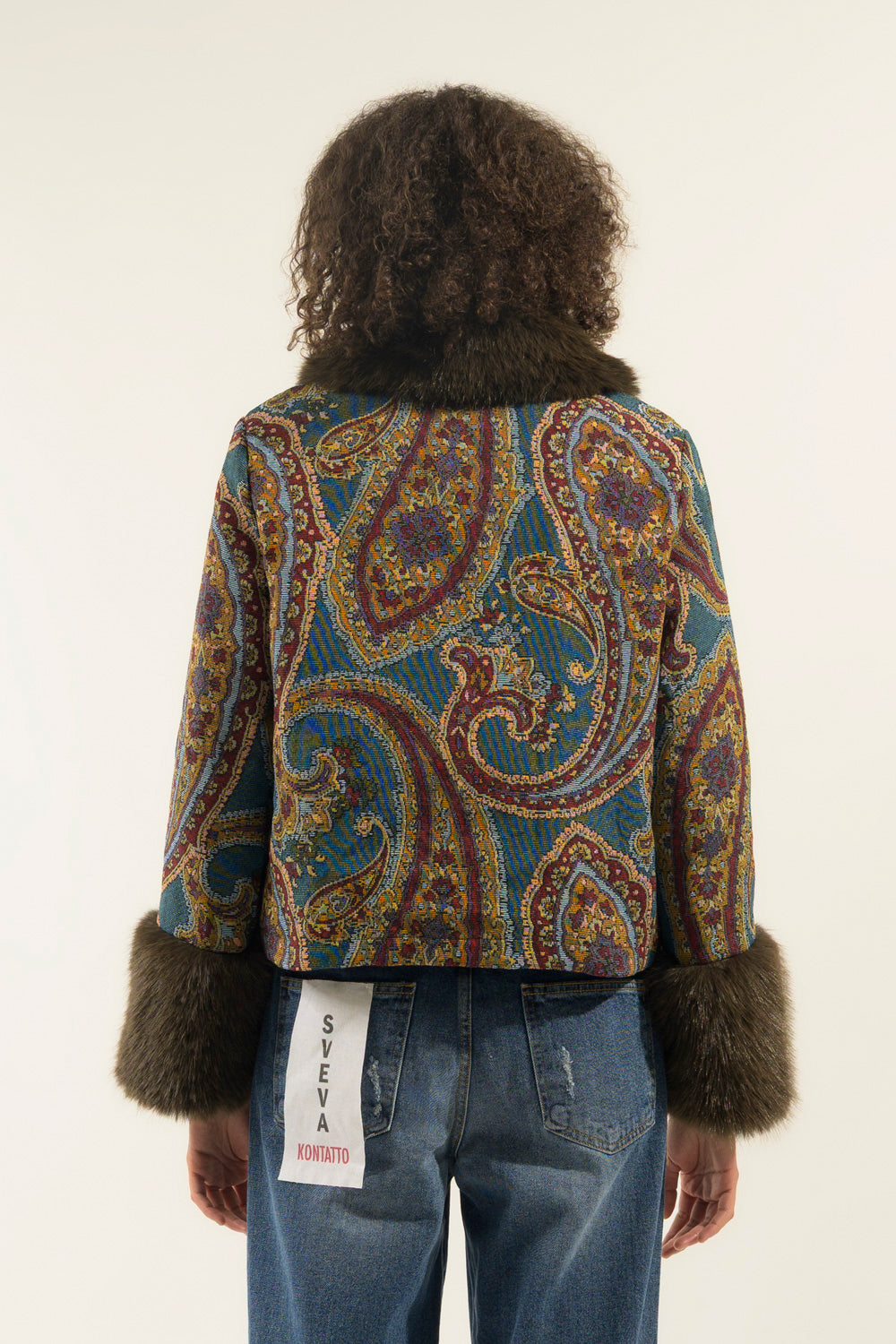 GIUBBOTTO JACQUARD+PELLICCIA