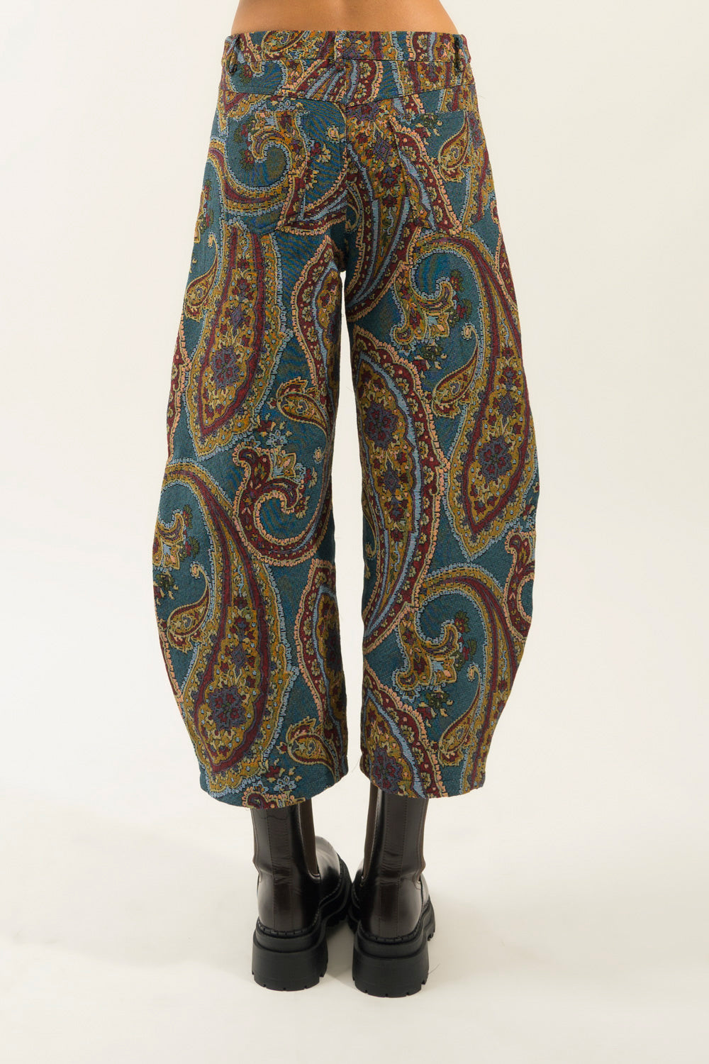 PANTALONE BARREL JACQUARD