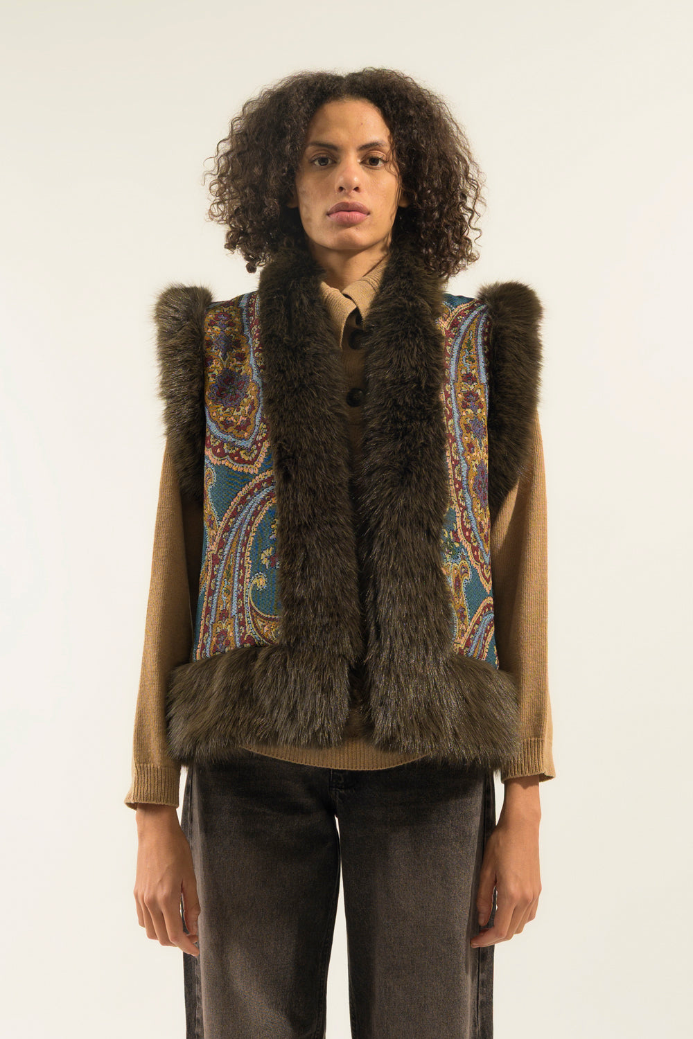 GILET JACQUARD PELLICCIA