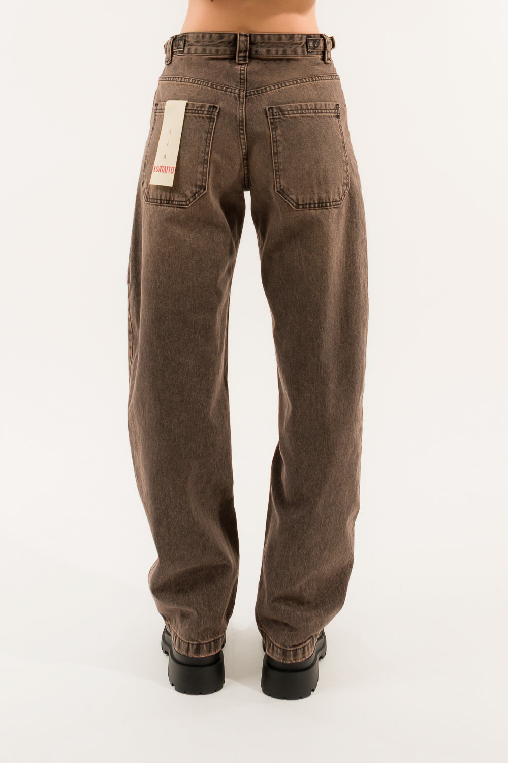 JEANS LIA WIDE LEG FIBBIE