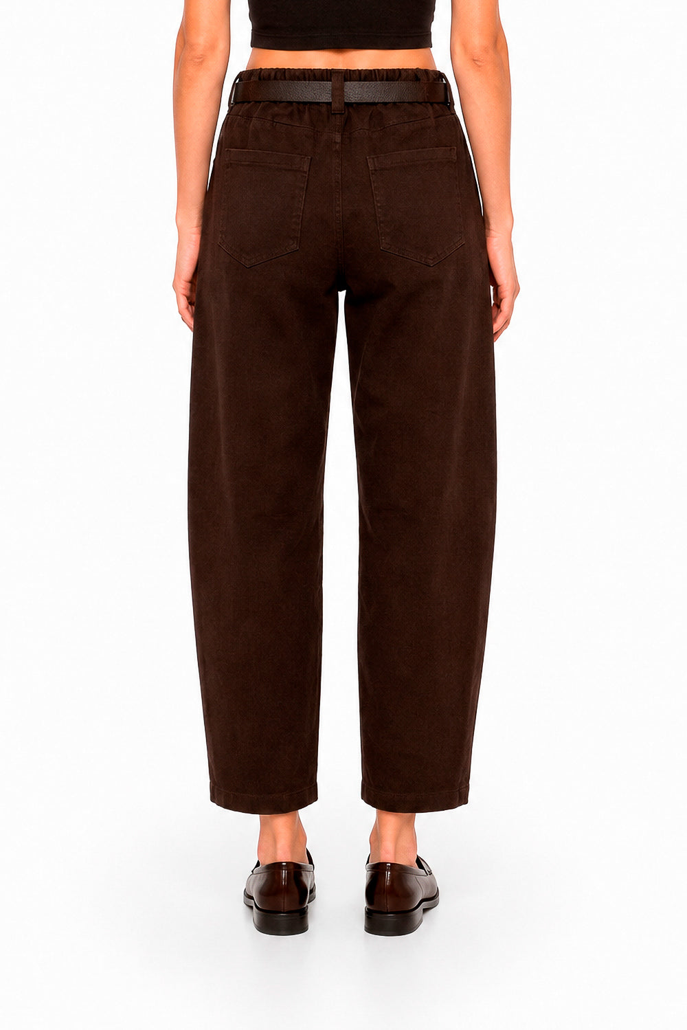 PANTALONE BARREL CON CINTURA