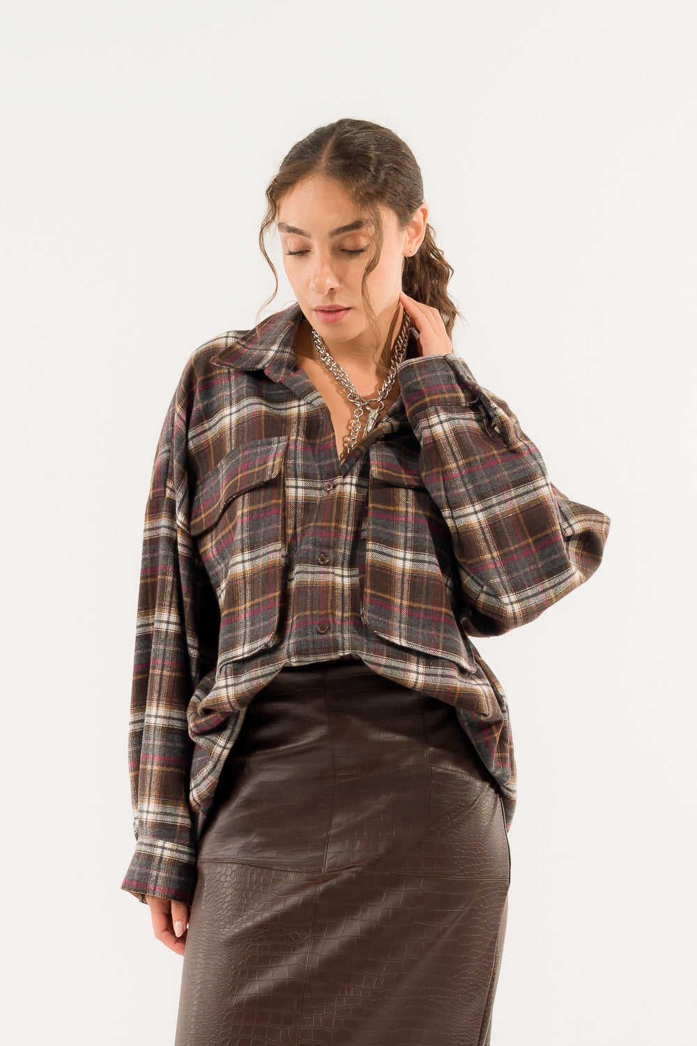 CAMICIA OVER CHECK