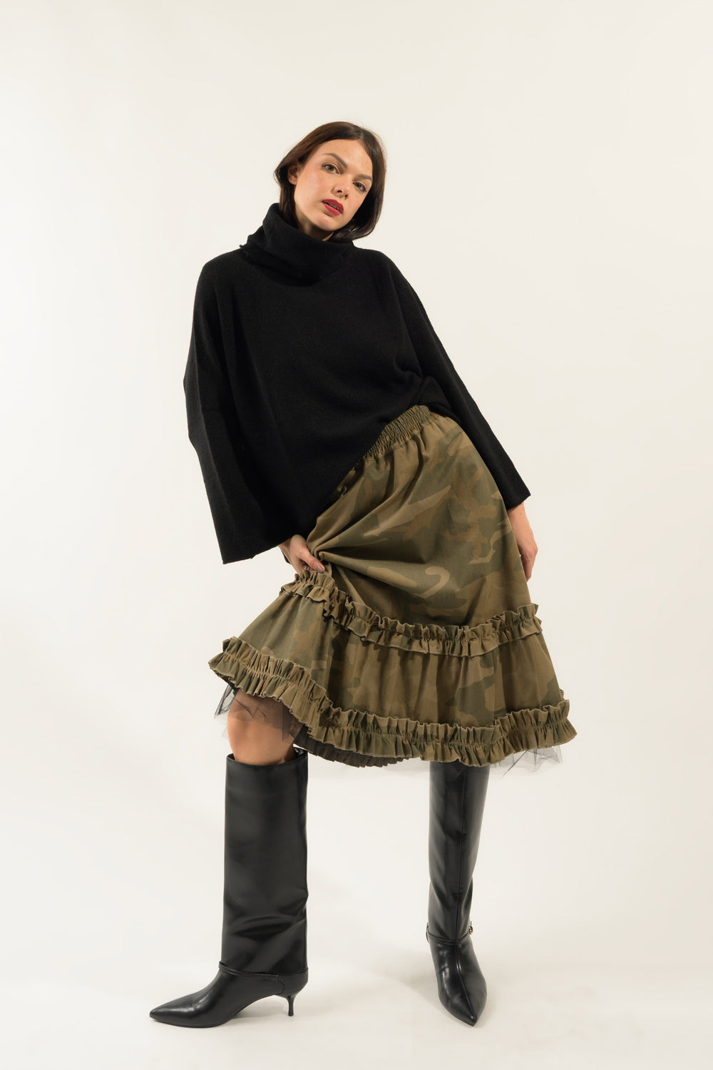 GONNA RUOTA CON TULLE